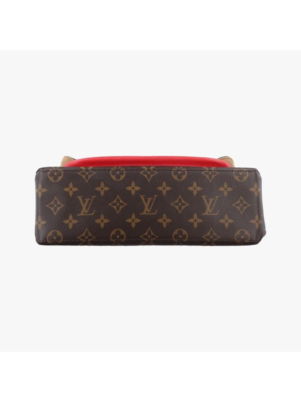 Louis Vuitton Marignan Monogram Brown Coquelicot Canvas Calfskin Shoulder Bag - Picture 3 of 16